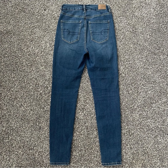American Eagle Curvy Super High Rise Distressed Jegging Skinny Jeans - Picture 4 of 5